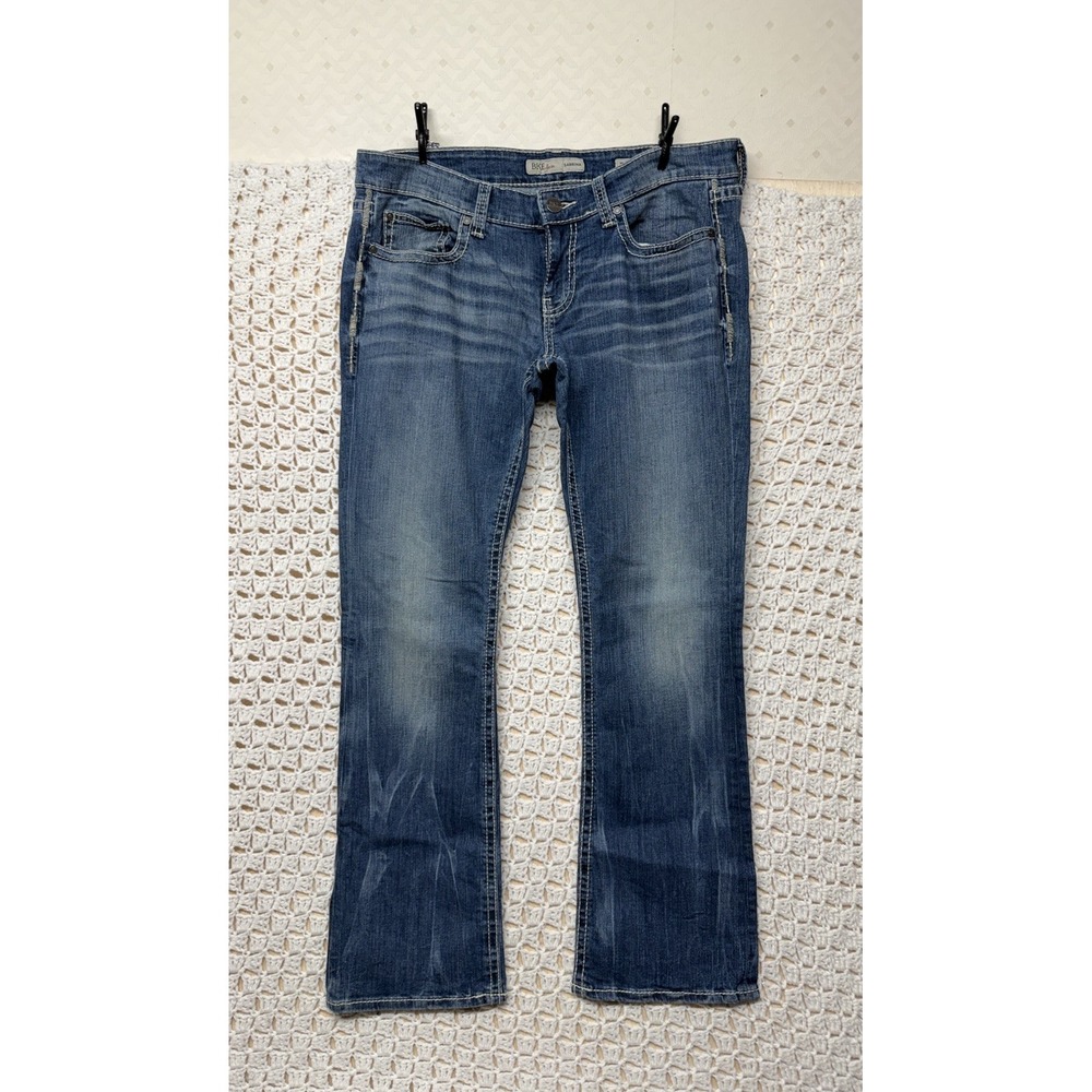 BKE Buckle Women Jeans Tag 31R. Fits W36 L31 Blue Low-Rise Sabrina Bootcut